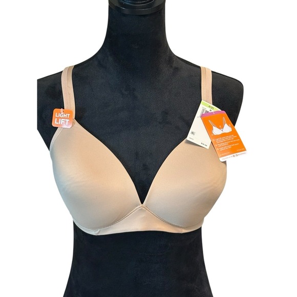 WARNER'S Elements of Bliss BRA light lift 40B Nude/ Beige Women's NWT - Picture 1 of 7